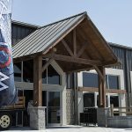 The outside of Wolfhead Distillery as seen prior to the start of a media day at the facility in McGregor May 25. The facility is located on the same property as Timberwolf Lumber Products. Photo by Justin Prince, The MediaPlex