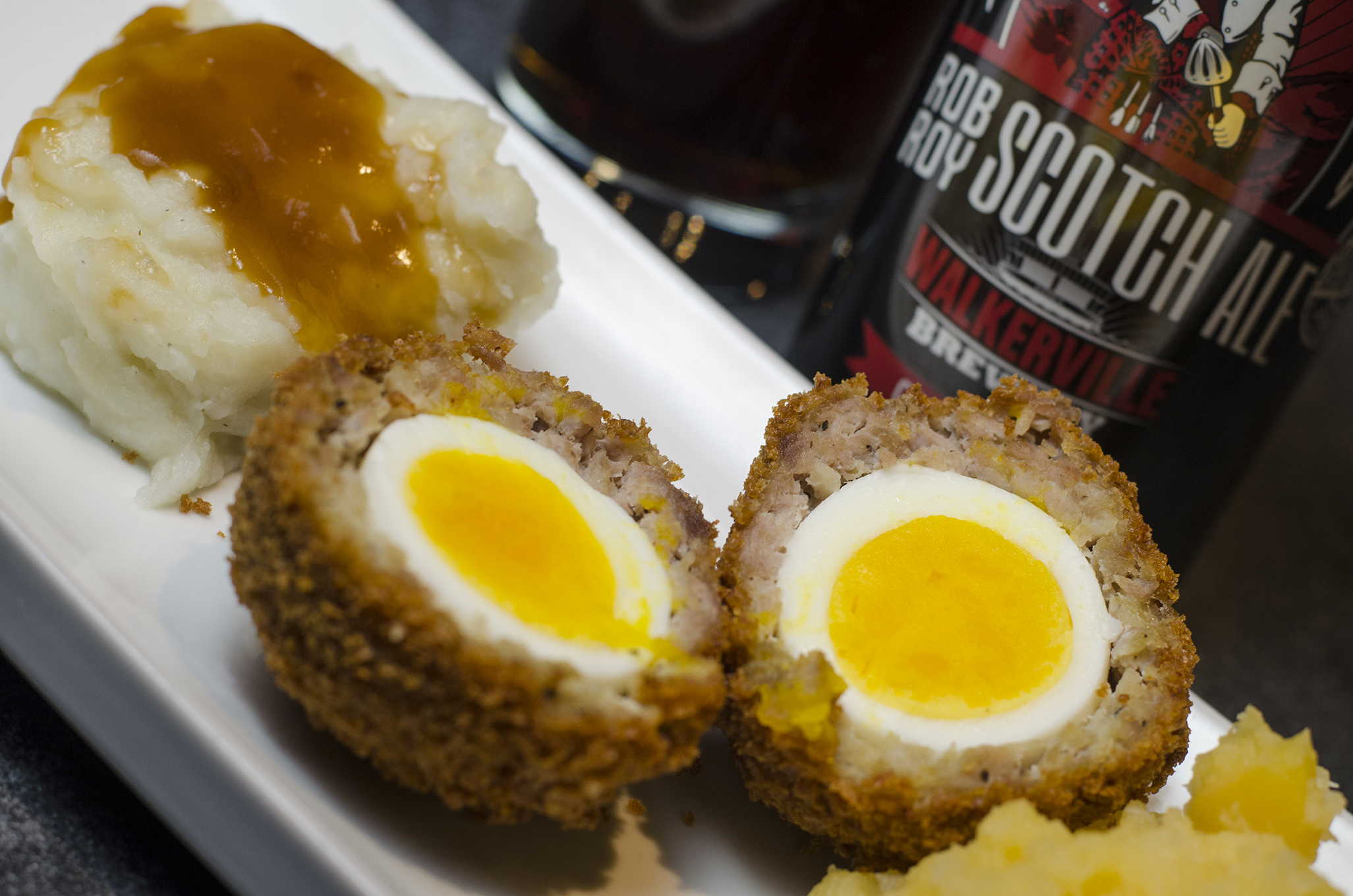 Scotch eggs are being offered up for Robbie Burns Day at Beacon Ale House in Amherstburg, Ontario.