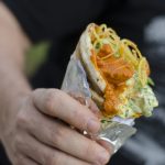 Butter Chicken Cone from WindsorEats at the 2019 Street Food Fare in Windsor, Ontario.