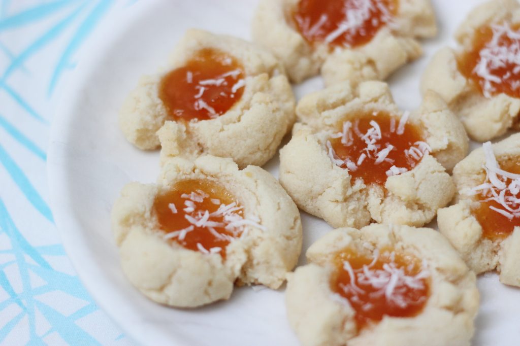 Coconut Apricot Blossom Cookies