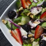 Mixed Berry & Goat Cheese Salad from the Joe Schmoe's GL Heritage Brewing dinner on June 18, 2019.