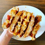 The Chicken & Waffle sandwich from Garfield's in Colchester, Ontario.