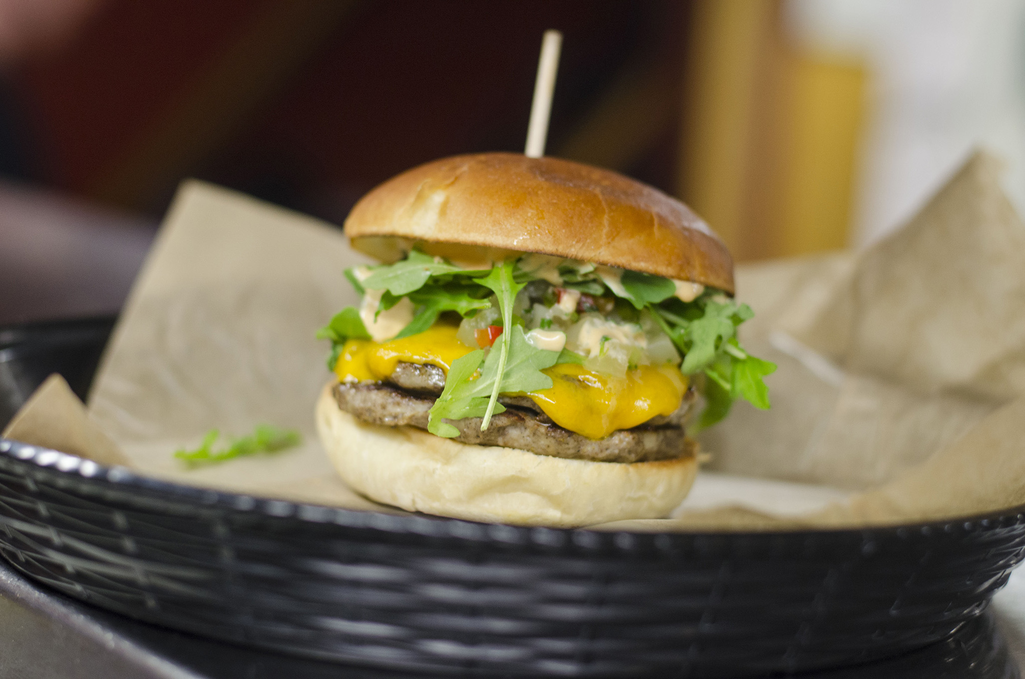 The Jerk Turkey burger from Mamo Burger in Windsor, Ontario.