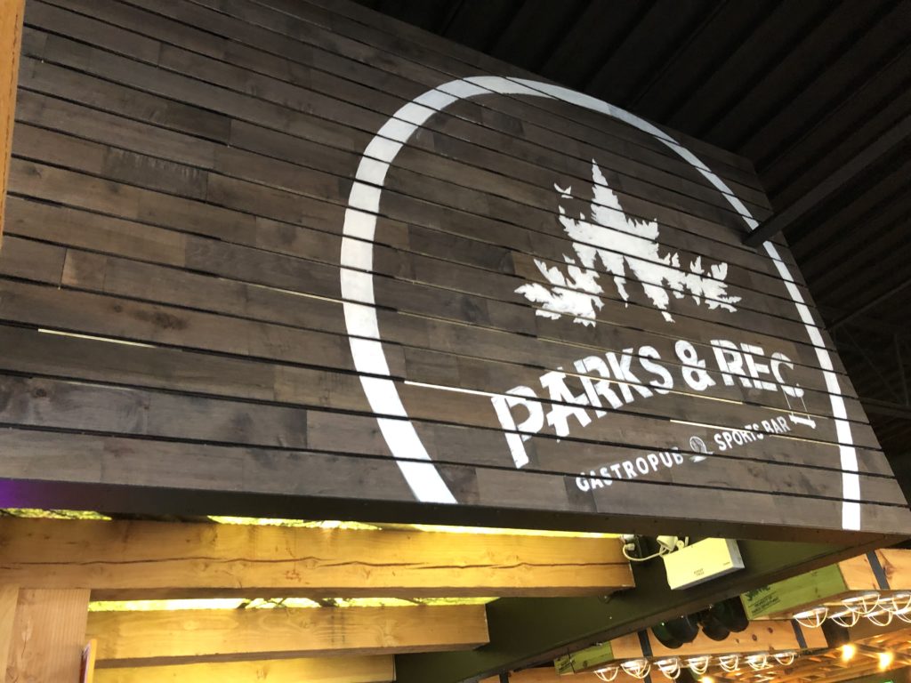 Parks & Rec Gastropub and Sports Bar in Windsor, Ontario.