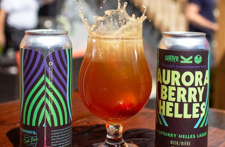 The Aurora Berry Helles collaboration from 3 Kingsville, Ontario, breweries.
