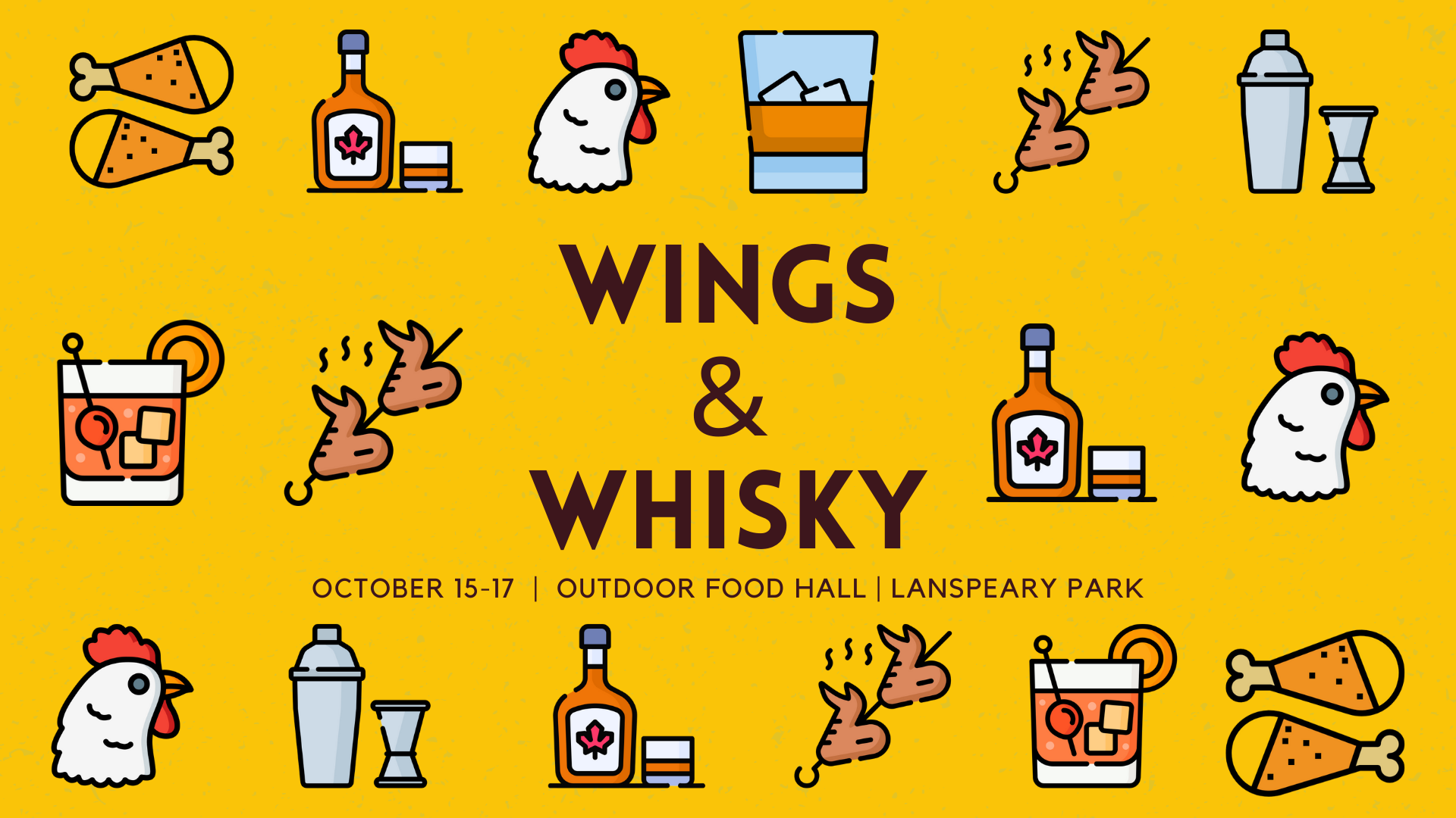 Wings & Whisky at the Outdoor Food Hall in Windsor, Ontario.