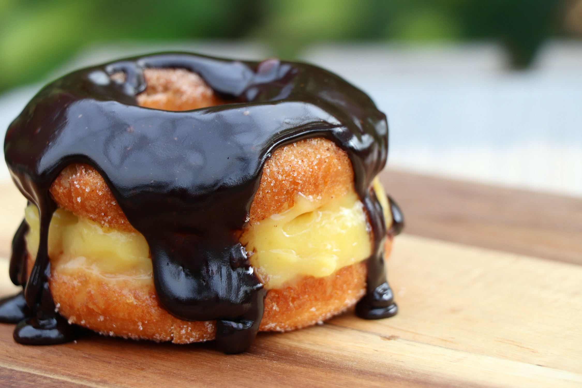 The Double Decker Boston Creme donut from Colasanti's in Kingsville, Ontario.
